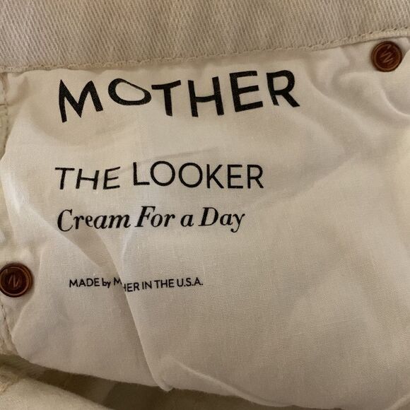 Mother‎ the Looker Cream Ankle Jeans women’s size 27 - Picture 7 of 12